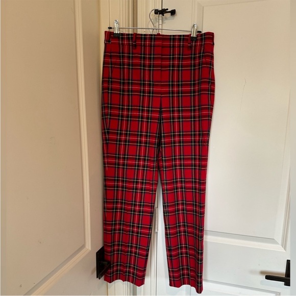 J.Crew Factory Red Plaid Kallie Pant Size 6 NWT - Picture 6 of 6